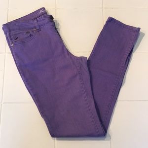 Kenneth Cole High Waisted Purple Skinny Jeans 28